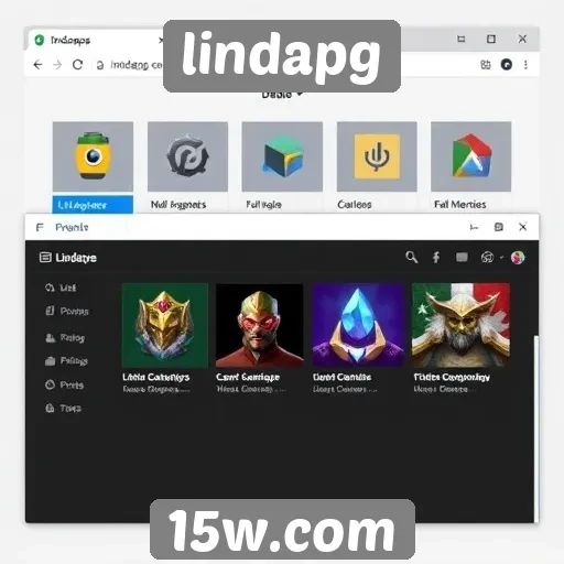 Mudanças na interface do usuário no lindapg